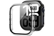 Smartwatch - Tilbehør - Tech-Protect Defense360 Tempered Glass Case for Apple Watch 10 (46 mm) - Clear - 5906302376537