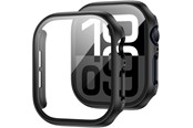Smartwatch - Tilbehør - Tech-Protect Defense360 Tempered Glass Case for Apple Watch 10 (42mm) - Black - 5906302376544
