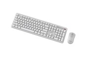 Tastatur - Gembird Slim Pro Business - keyboard and mouse set full size - QWERTY - Tastatur & Mus sæt - Amerikansk engelsk - Hvid - KBS-WPS-01-W
