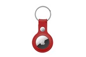 Mobil - Covers & Cases - CRONG Leather Case with Key Ring – Protective leather case with key ring for Apple AirTag 1/2 - red - CRG-ATL-RED