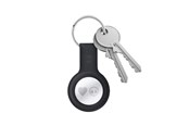 Mobil - Covers & Cases - CRONG Silicone Case with Key Ring – Protective keychain case for Apple AirTag 1/2 - black - CRG-ATS-BLK