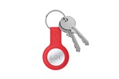 Mobil - Covers & Cases - CRONG Silicone Case with Key Ring – Protective keychain case for Apple AirTag 1/2 - red - CRG-ATS-RED