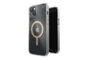 Mobil - Covers & Cases - Speck Presidio Perfect-Clear with Glitter + MagSafe - iPhone 15 Plus / 14 Plus Case with MICROBAN Coating - Clear / Gold Glitter - 150121-9221