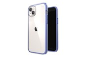 Mobil - Covers & Cases - Speck Presidio Perfect-Clear with Impact Geometry - iPhone 15 Plus / 14 Plus Case with MICROBAN Coating - Clear / Grounded Purple - 150124-9862