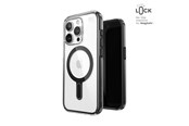 Mobil - Covers & Cases - Speck Presidio Perfect-Clear ClickLock & Magsafe - iPhone 15 Pro Case - Clear / Frosted Black / Slate Gray - 150449-3233