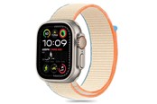 Smartwatch - Tilbehør - Tech-Protect Nylon Strap for Apple Watch 6 / 7 / 8 / 9 / 10 / SE / Ultra 1 / 2 (44 / 45 / 46 / 49 MM) - Beige - 5906302370788