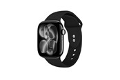 Smartwatch - Tilbehør - CRONG Liquid - Apple Watch Band 44/45/46/49 mm - Black - CRG-44LQB-BLK