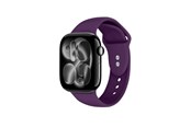 Smartwatch - Tilbehør - CRONG Liquid - Apple Watch Strap 44/45/46/49 mm - Plum - CRG44LQBPLM