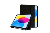 Tablet - Covers & Cases - CRONG FlexFolio – iPad 11" (2025) / iPad 10.9" (2022) Case with Apple Pencil - Black - CRG-FXF-IPD109-BLK