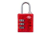 Fritid & Rejser - Dunlop - TSA combination lock for suitcase / luggage - Red - 8711252102795_RED