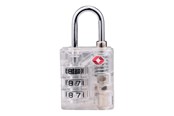 Fritid & Rejser - Dunlop - TSA combination lock for suitcase / luggage - White - 8711252102795_WHITE