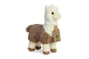 Plys - Eco Nation – Plush Toy / Cuddly White-Brown Alpaca 24 cm Eco-Friendly - 35039