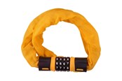 Cykeltilbehør - Dunlop - Bicycle Lock with Combination Chain - Orange - 8711252075594YELLOW