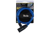 Cykeltilbehør - Dunlop - Spiral key bicycle lock 65 cm - blue - 871125208264_BLUE
