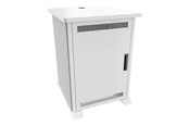 Vægbeslag, AV-Beslag & AV-Møbler - Middle Atlantic Forum cart - designer white silver grey - TAA Compliant - Max 136 kg - recommended for - FMR-1627D8WS
