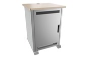 Vægbeslag, AV-Beslag & AV-Møbler - Middle Atlantic Forum cart - kensington maple magnesium silver grey - TAA Compliant - Max 136 kg - recommended for - FMR-1627E1MS