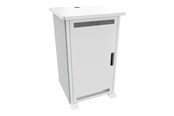 Vægbeslag, AV-Beslag & AV-Møbler - Middle Atlantic Forum cart - designer white silver grey - TAA Compliant - Max 136 kg - recommended for - FMR-2027D8WS