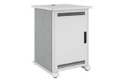 Vægbeslag, AV-Beslag & AV-Møbler - Middle Atlantic Forum cart - designer white silver grey - TAA Compliant - Max 136 kg - recommended for - FMR-1227D8WS