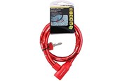 Cykeltilbehør - Dunlop anti-theft bicycle key lock - red - 8711252563749_RED