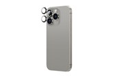 Mobil - Beskyttelsesglas - AmazingThing AR Aluminum 3 Lens Tempered Glass with Camera Lens Frame for iPhone 16 Pro / 16 Pro Max - Gray - IP16CAM3GYGLA