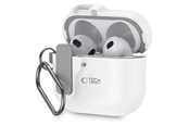 Mobil - Covers & Cases - Tech-Protect Slim Hook Case for AirPods 4 - White - 5906302371662