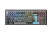 Tastatur - Ducky Cushion 98 Nickel - Gaming Tastatur - Nordisk - Grå - DKCUS2598-DDFIPHCC3H1