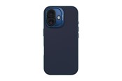 Mobil - Covers & Cases - Decoded AntiMicrobial Silicone Backcover for iPhone 16 Blue Print (Navy) - D25IPO16BCS9BT