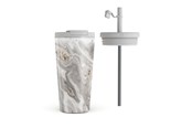 Køkkentilbehør - Burga Snowstorm - Travel Mug 500ml with Flap & Straw Set - 950358