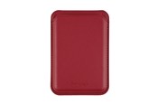 Mobil - Andet Tilbehør - Pomologic Card Wallet Stand Red Velvet w/Mag - POM-CWS-302