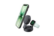 Mobil - Adaptere & Opladere - Belkin UltraCharge 25w Qi2 Compact 2in1 for phone and watch Charcoal - WIZ043kqCH