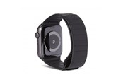 Smartwatch - Tilbehør - Decoded - Leather Magnetic Traction Strap 44/42mm Black - D9AWS44TS1BK