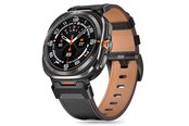 Smartwatch - Tilbehør - Tech-Protect Delta Pro Leather Strap for Samsung Galaxy Watch Ultra (47 mm) - Black - 5906302376377