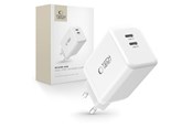 Mobil - Adaptere & Opladere - Tech-Protect NC45W-GAN 2-PORT PD45W Charger - White - 5906302372393
