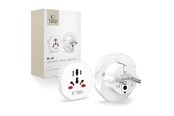 Mobil - Adaptere & Opladere - Tech-Protect Universal Travel Adapter for EU - White - 5906302380459