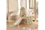Udendørsleg - Elite Toys Kids Zone aktivitets hus med rutsjebane og gynge - 6950972