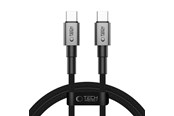 USB kabel - Tech-Protect UltraBoost DNA USB-C PD100W/5A 100 cm Cable - Grey - 5906302380824