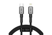 USB kabel - Tech-Protect UltraBoost DNA USB-C / Lightning PD27W/3A Cable 100 cm - Grey - 5906302380879
