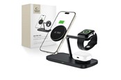 Mobil - Adaptere & Opladere - Tech-Protect QI15W-A45 3in1 Wireless Charger with MagSafe for Apple Devices - Black - 5906302375608