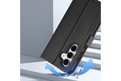 Mobil - Covers & Cases - Dux Ducis Lava Leather Case for Samsung Galaxy S25+ with Detachable Magnetic Wallet - Black - 6971824162240