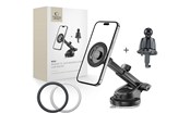 Mobil - Andet Tilbehør - Tech-Protect N58 Magnetic MagSafe Car Mount for Cockpit Windshield or Air Vent Mount - Black - 5906302360888
