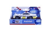 Legetøjsbil - Impulse Toys Politibil dansk m/pullback die-cast 11cm 1:36 - 5010042A