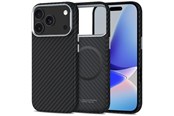 Mobil - Covers & Cases - Tech-Protect Ion Carbon MagSafe Case for iPhone 17 Pro Max - Grey & Black - 5906302330362