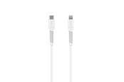 USB kabel - FIXED LIQUID Silicone cable USB-C/Lightning 1.2m White - FIXDLS2-CL12-WH