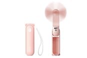 Powerbank - Jisulife Handheld Fan Life8 Portable USB Fan with Power Bank Function 2000mAh and Flashlight - Pink Powerbank - Pink - 2000 mAh - 6975061536635