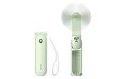 Powerbank - Jisulife Handheld Fan Life8 Mini Portable USB Fan with 2000mAh Power Bank and Flashlight - Green Powerbank - Grøn - 2000 mAh - 6975061536642