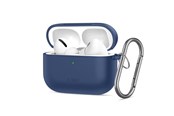 Mobil - Covers & Cases - Tech-Protect  Silicone Hook Case for AirPods Pro - Navy Blue - 5906302333110