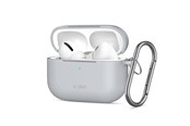 Mobil - Covers & Cases - Tech-Protect Silicone Hook Case for AirPods Pro - Grey - 5906302333141