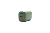 Mobil - Adaptere & Opladere - Hune Hurón D20 Dual USB-C & USB-A 20W Charger - Forest Green - AT-ACC-WA-133