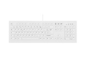 Tastatur - Cherry Contour Active Key MedicalKey ClassicClean AK-C8100 - keyboard - medical hygienic design full size - AZERTY - French - white Input Device - Tastatur - Fransk - Hvid - AK-C8100F-U1-W/FR
