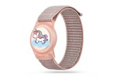 Smartwatch - Tilbehør - Tech-Protect Nylon Strap for Apple AirTag 1/2 - Pink - 5906302333714